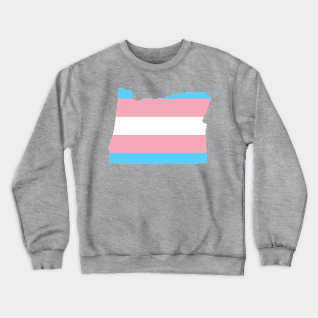 Trans Pride Oregon Crewneck Sweatshirt by beerhamster